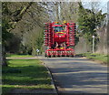 Farm machinery on Brooke Road