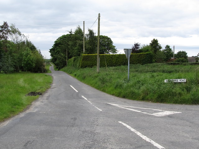 Old Course Road from its junction with Ballynoe Road south of Downpatrick