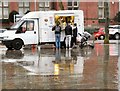 SJ9494 : Burgervan in the rain by Gerald England