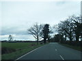 Chelford Road and Jodrell Bank telescope