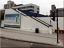 SU4112 : Western Esplanade railway footbridge, Southampton by Jaggery