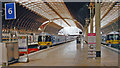 TQ2681 : Paddington Station, Heathrow Express platforms, July 19 2000 by Ben Brooksbank