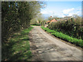 Unnamed lane approaching Boundary Farm