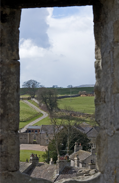 Looking west from Middleham Castle
