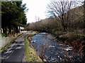 Aman River flows past the Falcon Inn, Godreaman