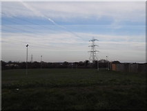 TQ2767 : Playing fields by Poulter Park, St Helier by David Howard