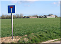 Fields beside the access road to Docking Hall