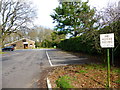 Medstead Village Hall and start of footpath going east