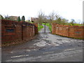 Imposing entranceway on Medstead Road