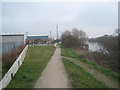 Trentside path and abandoned pier