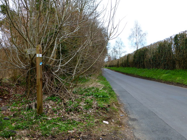 Footpath junction on Chawton Park Road