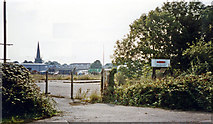 SP9668 : Approximate site of former Higham Ferrers station, 2002 by Ben Brooksbank