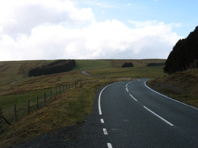The mountain road to Machynlleth