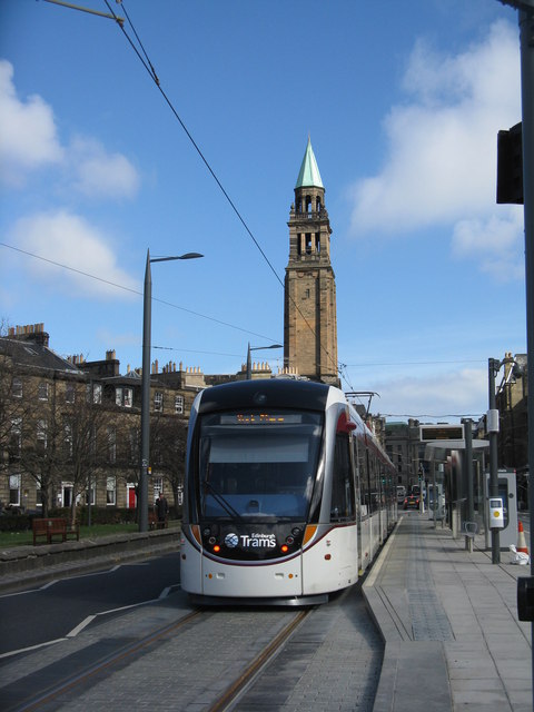 Tram at Shandwick Place