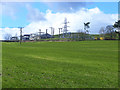 Electricity sub-station above Hawick