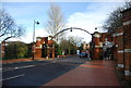 Entrance gate to Universities at Medway