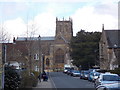 Sherborne: Digby Road approaches the abbey