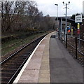 Bilingual nameboard at Quakers Yard railway station