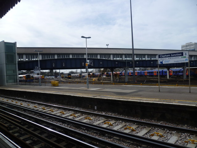 Looking towards the carriage sidings at Clapham Junction