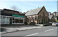 SK2956 : Shop and Methodist Chapel, Water Lane by Humphrey Bolton
