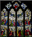 TQ7515 : Stained glass window , St Mary's church, Battle by Julian P Guffogg