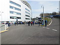 TQ3408 : Outside the West Stand at the Amex by Paul Gillett