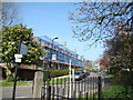 View up Greenway Close from Green Lanes