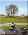 Military statue near Brecon