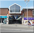 Nolton Street entrance to The Rhiw Shopping Centre, Bridgend