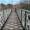 Shadows on the crossover bridge