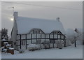 Cottage in the Snow, Church Street, Wyre Piddle, near Pershore