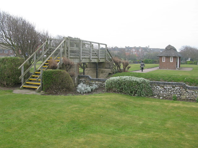 Footbridge in North Lodge Park, Cromer