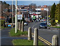 Concrete bollards along Welford Road in Wigston