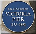 NZ6025 : Plaque on former Coatham Pier by Christopher Hall