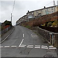 Up Cwm Farm Road towards Pant-y-pwdyn Road, Abertillery