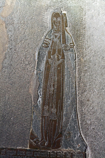 Brass of Margaret Deene, All saints'... © J.Hannan-Briggs :: Geograph ...