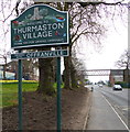 Thurmaston village sign along Melton Road