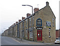 SE3909 : Cudworth - terraces on Pontefract Road by Dave Bevis