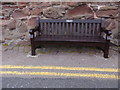 NO8785 : A commemorative bench seat, Old Pier Stonehaven by Stanley Howe