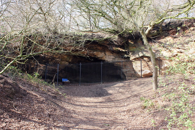 Caves below Beeston Castle