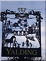 Close up of Yalding Village Sign