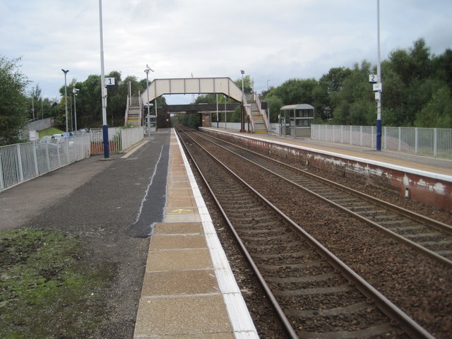 Cleland railway station, Lanarkshire © Nigel Thompson :: Geograph ...