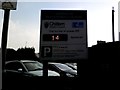 SU9698 : Amersham Station Car Park Sign by Simon Hollett