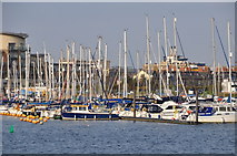 ST1873 : Cardiff : Cardiff Bay Marina by Lewis Clarke