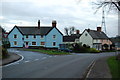 Cottages at road junction, Great Sampford