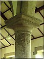 NY9371 : St. Giles Church, Chollerton - columns in the south arcade by Mike Quinn
