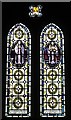 NY9371 : St. Giles Church, Chollerton - stained glass window by Mike Quinn