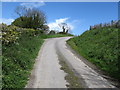 A right hand bend in the Rathcarbery Road