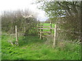 SK7863 : Stile on the path to Hill Farm by Jonathan Thacker