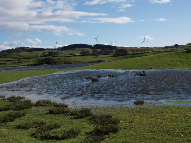 Walton Dam and flooded field